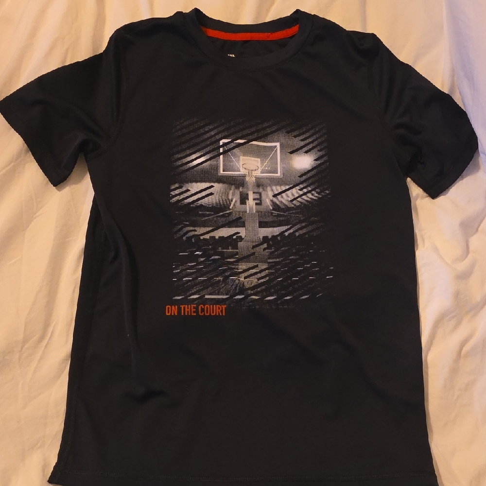 All in Motion Black Basketball Court T-Shirt